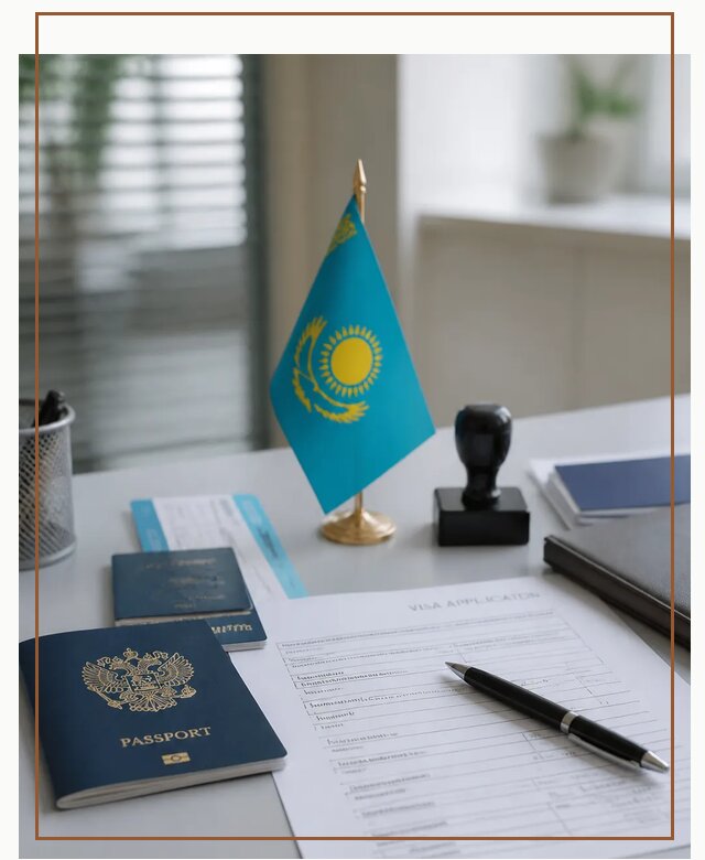 Оформление визы в Казахстан для поездки и работы в Воткинске